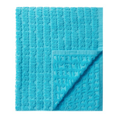 SIGNATURE SWIM TOWEL | CYAN