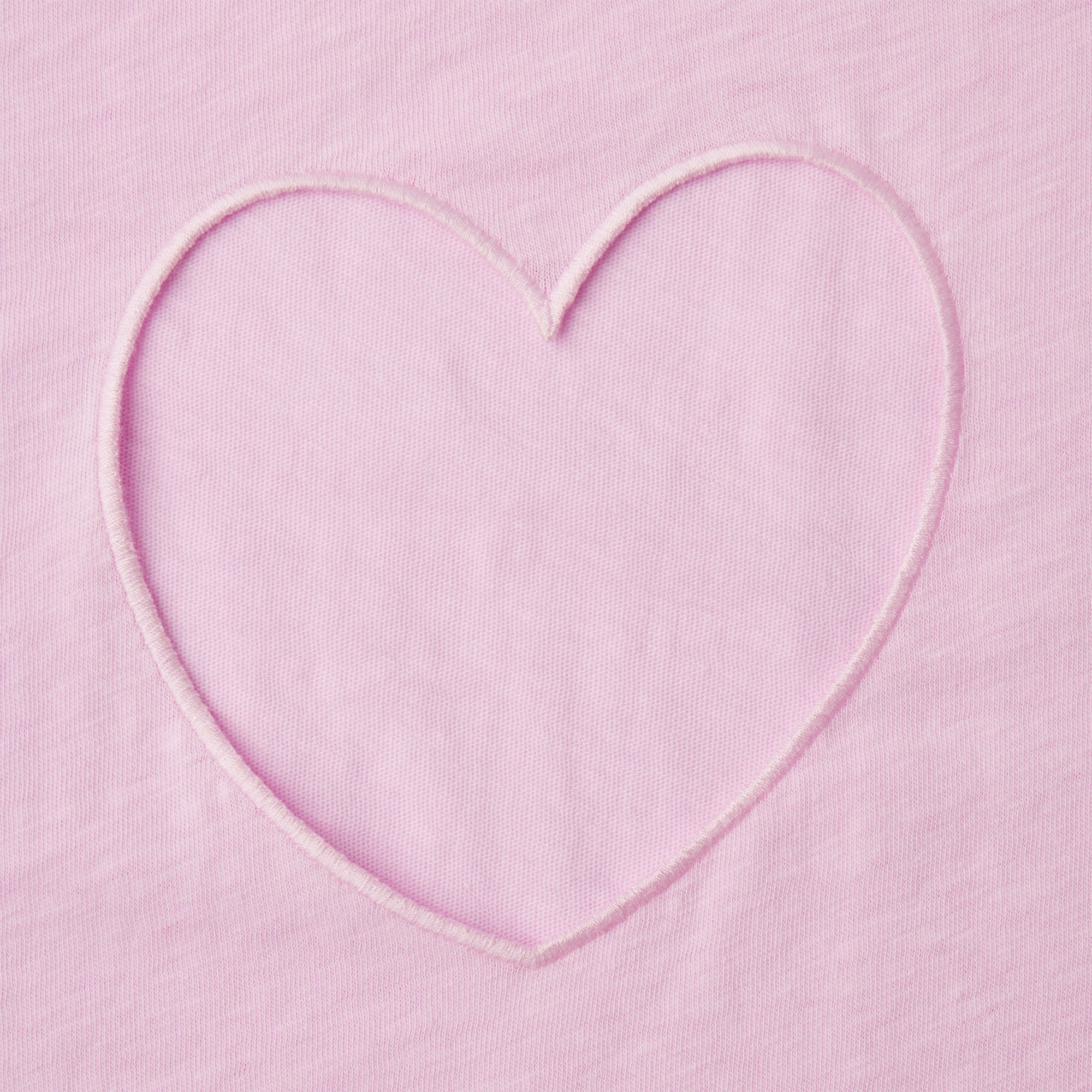 WORN IN JERSEY HEART OVERSIZED T-SHIRT | BABY PINK
