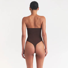 SMOOTH LAYERS STRAPLESS BODYSUIT | COCOA