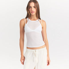 SHEER RIB TANK | SNOW