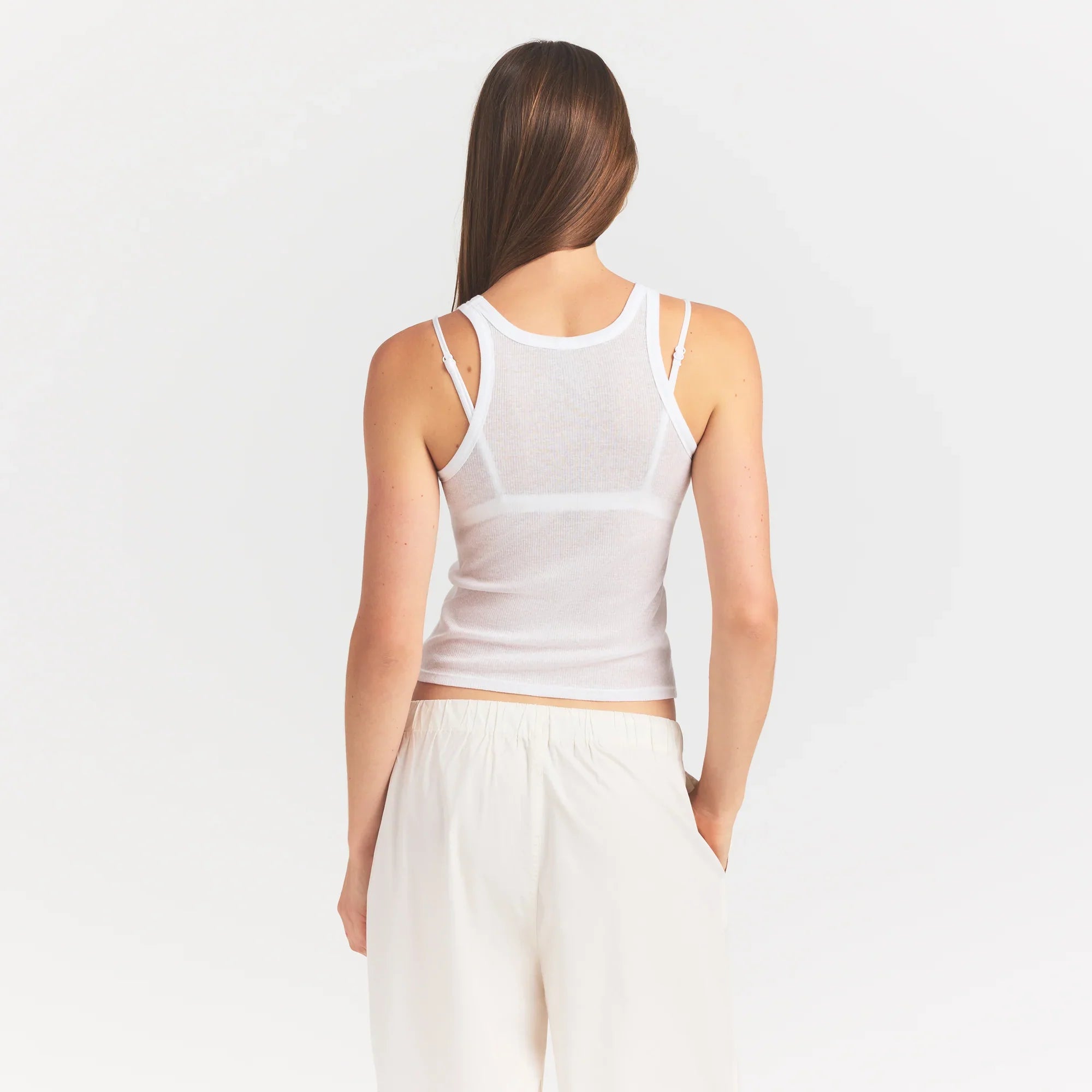 SHEER RIB TANK | SNOW