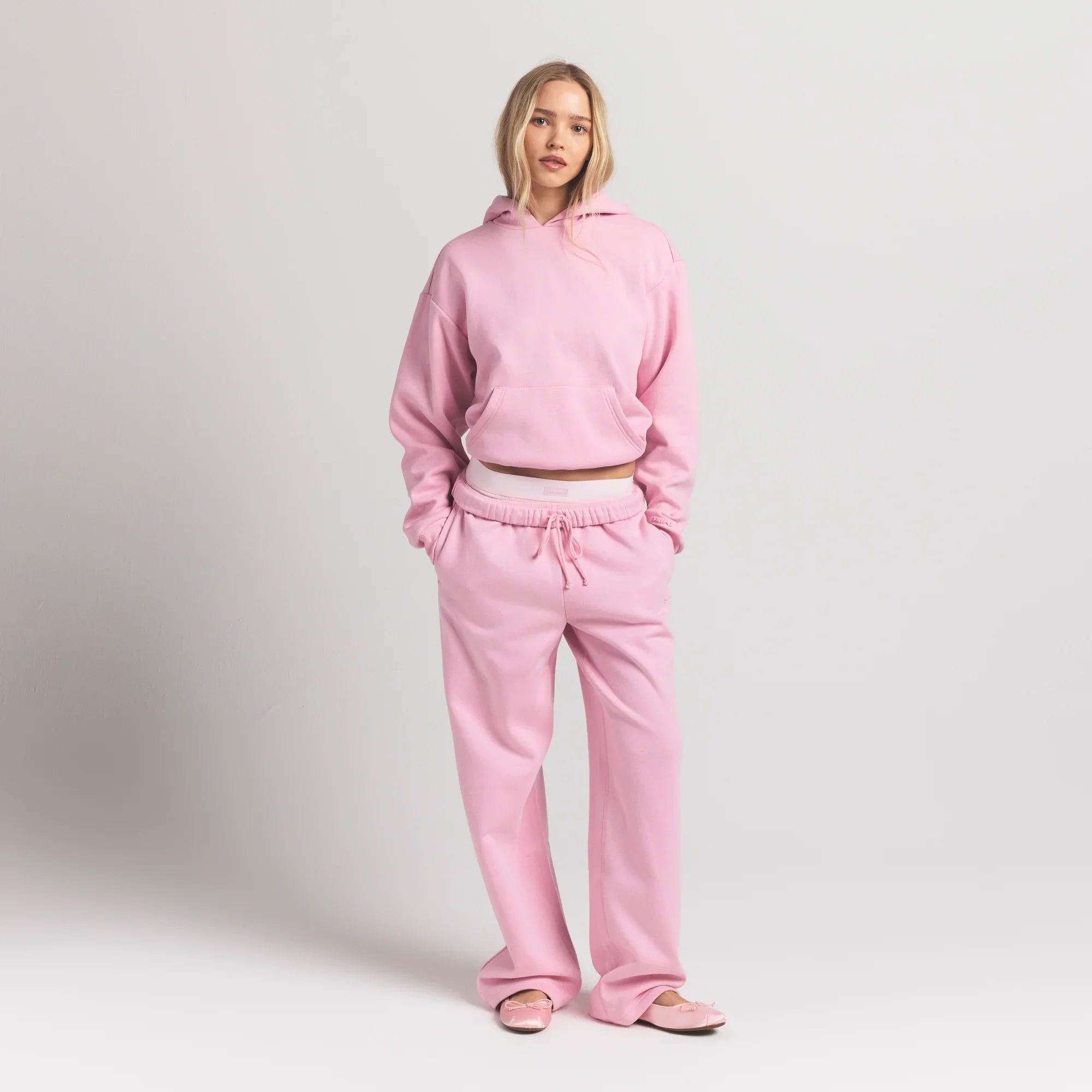 COTTON FLEECE CLASSIC STRAIGHT LEG PANT | HALITE