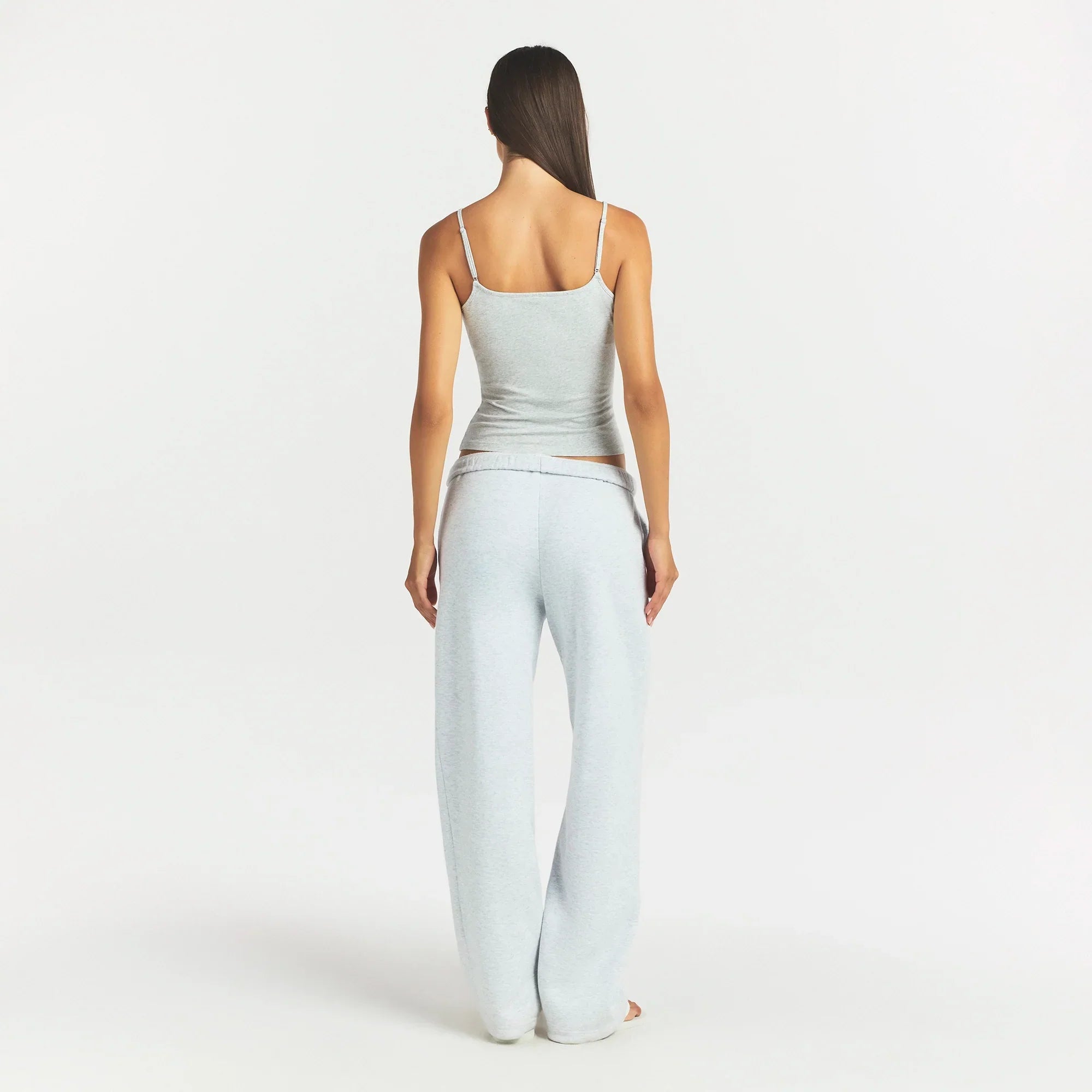 COTTON FLEECE CLASSIC STRAIGHT LEG PANT | LIGHT HEATHER GREY