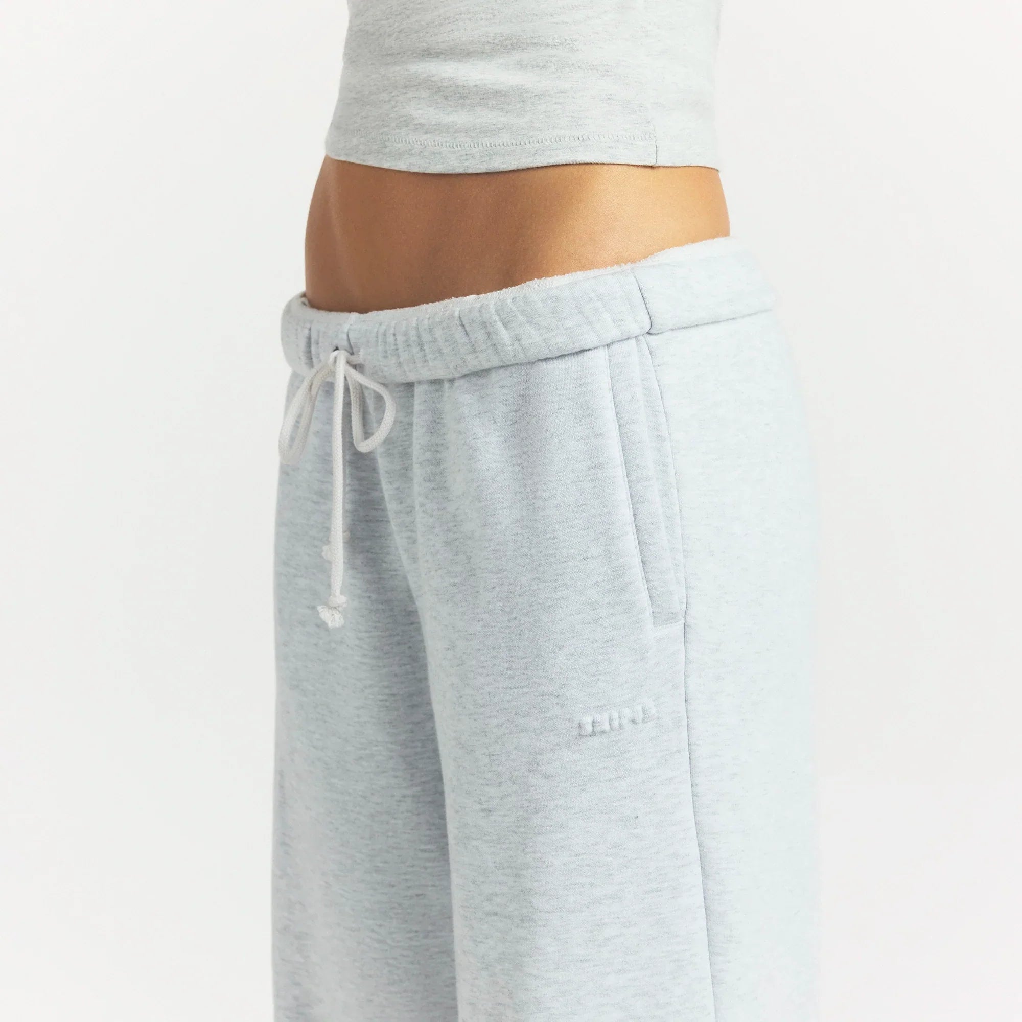 COTTON FLEECE CLASSIC STRAIGHT LEG PANT | LIGHT HEATHER GREY
