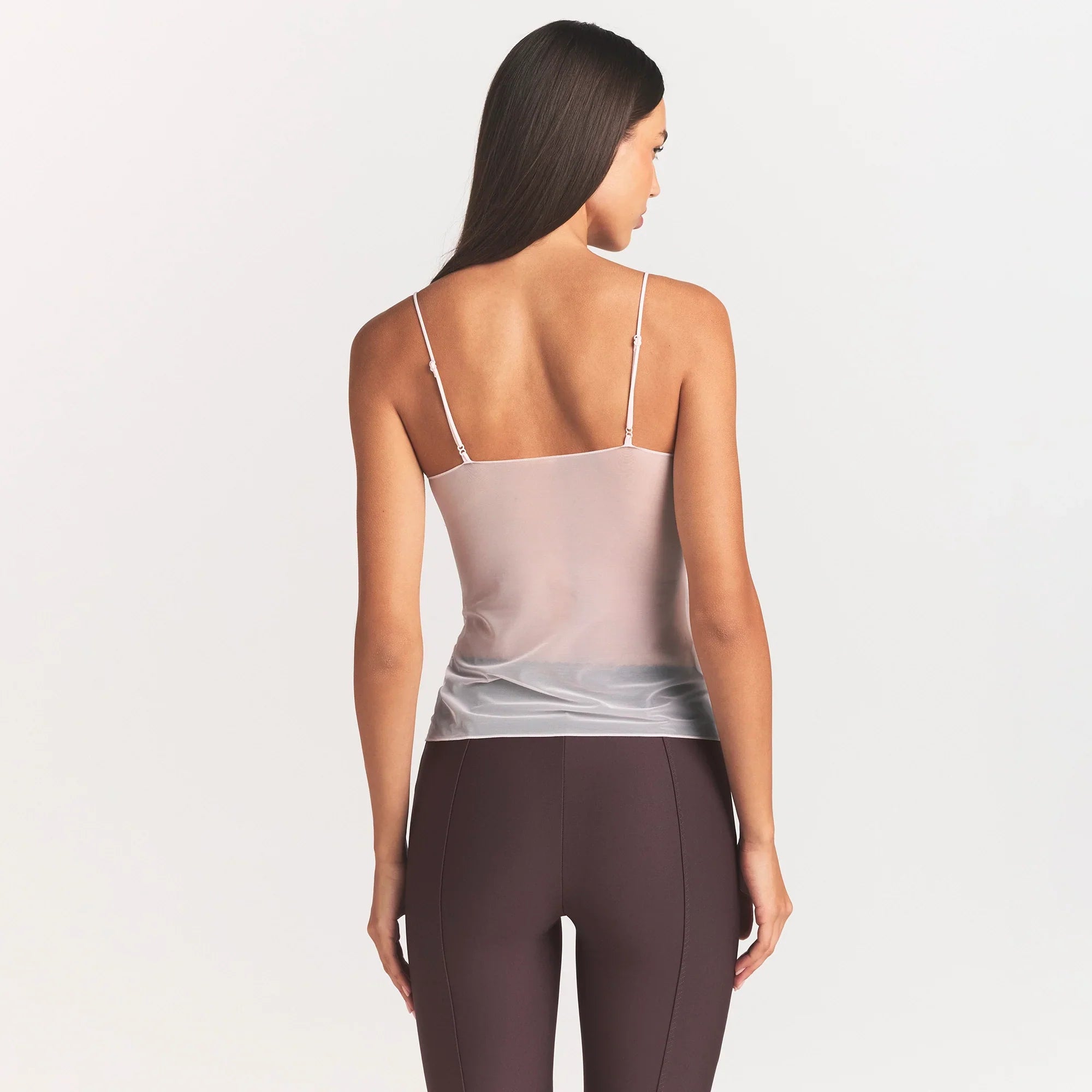 ULTRA FINE MESH CAMI | BARELY PINK