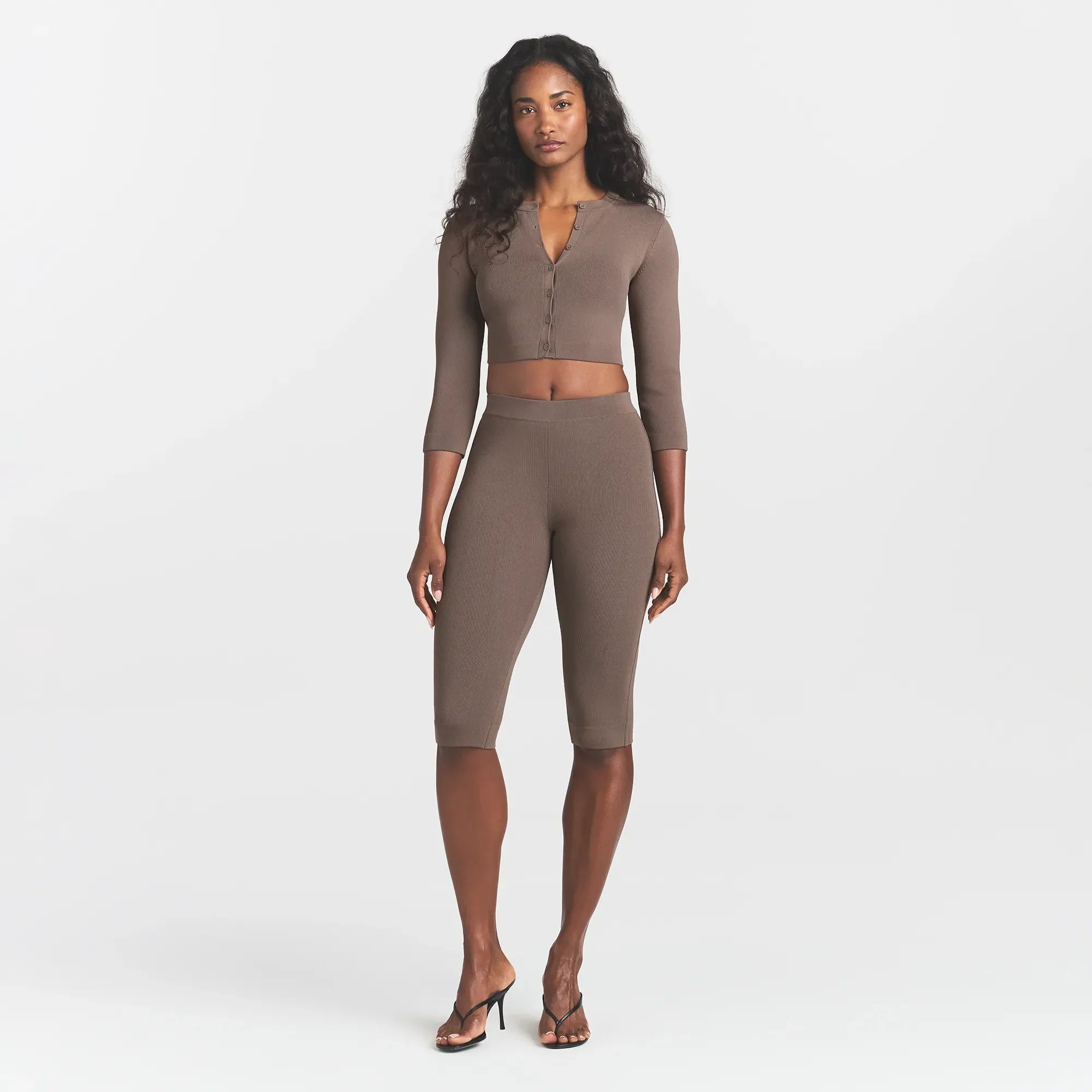 REFINED KNIT CROPPED CARDIGAN | AMETHYST