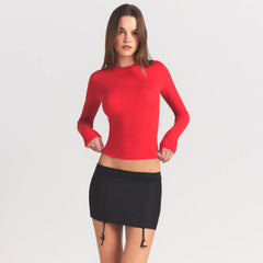 FITS EVERYBODY LONG SLEEVE T-SHIRT | CHERRY