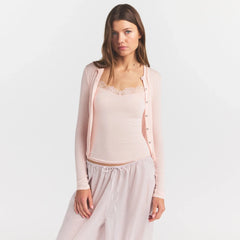SHEER MODAL CARDIGAN | PRIMROSE