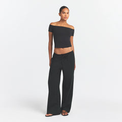 COTTON JERSEY OFF THE SHOULDER TOP | SOOT