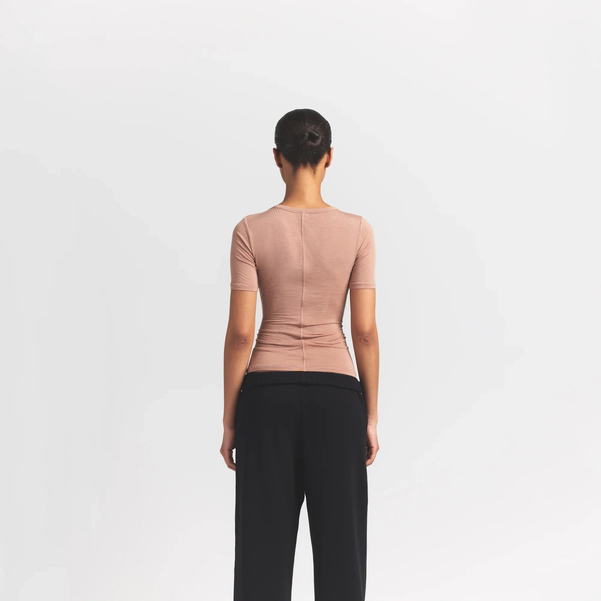 SHEER MODAL LONG T-SHIRT | SIENNA