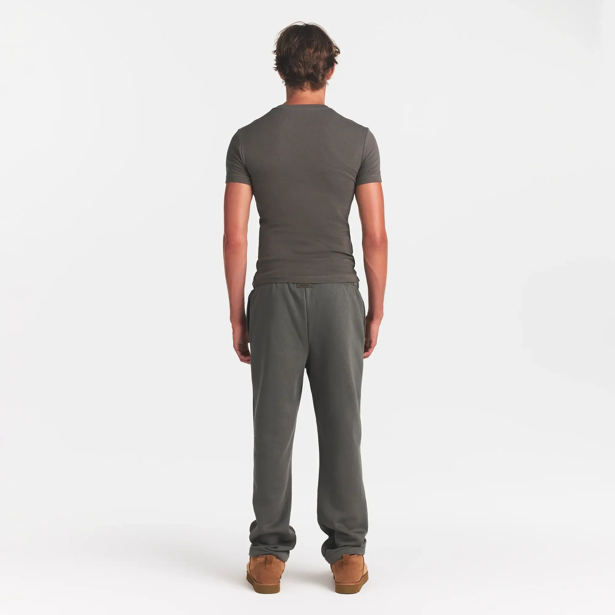 SKIMS COTTON RIB MENS T-SHIRT | JUNGLE