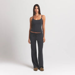 COTTON JERSEY SCOOP NECK CAMI | ASH