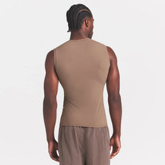 FITS EVERYBODY MENS SLIM TANK | UMBER
