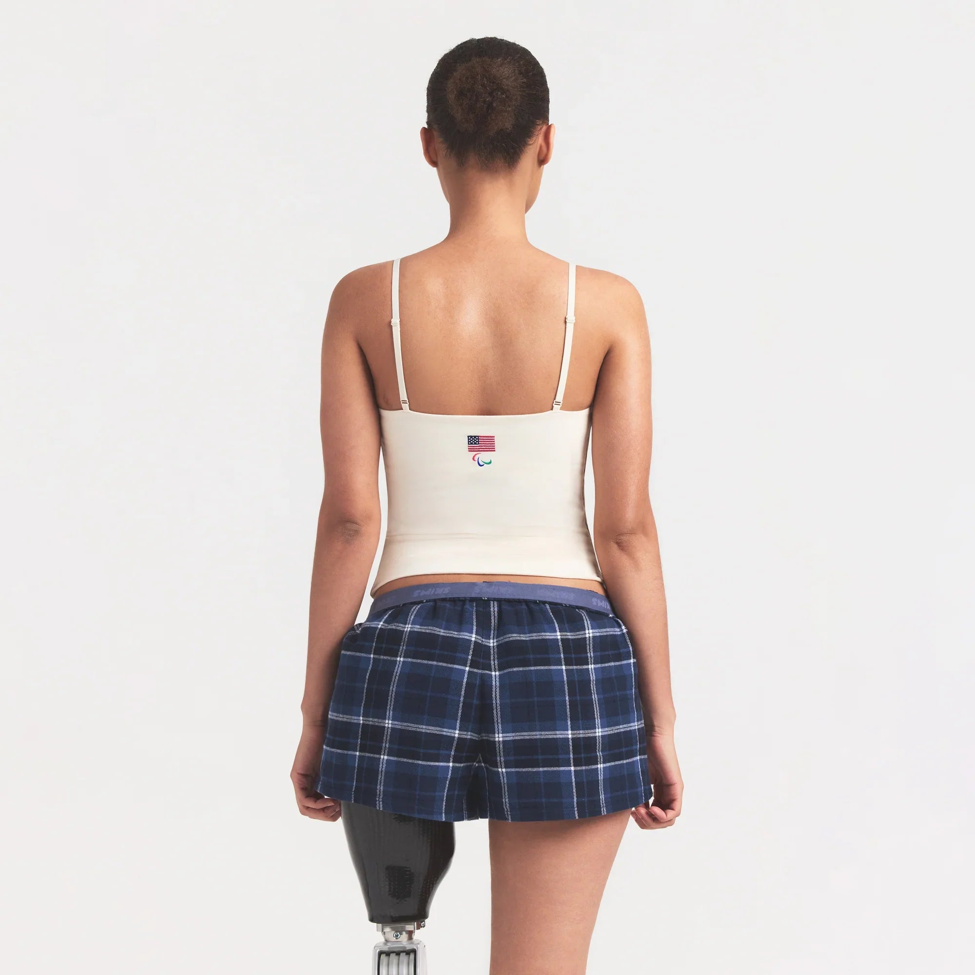 SKIMS FOR TEAM USA COTTON JERSEY PARALYMPIC CAMI | ECRU