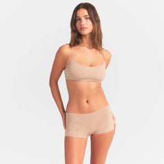 EVERYDAY COTTON BOY SHORT | CLAY HEATHER