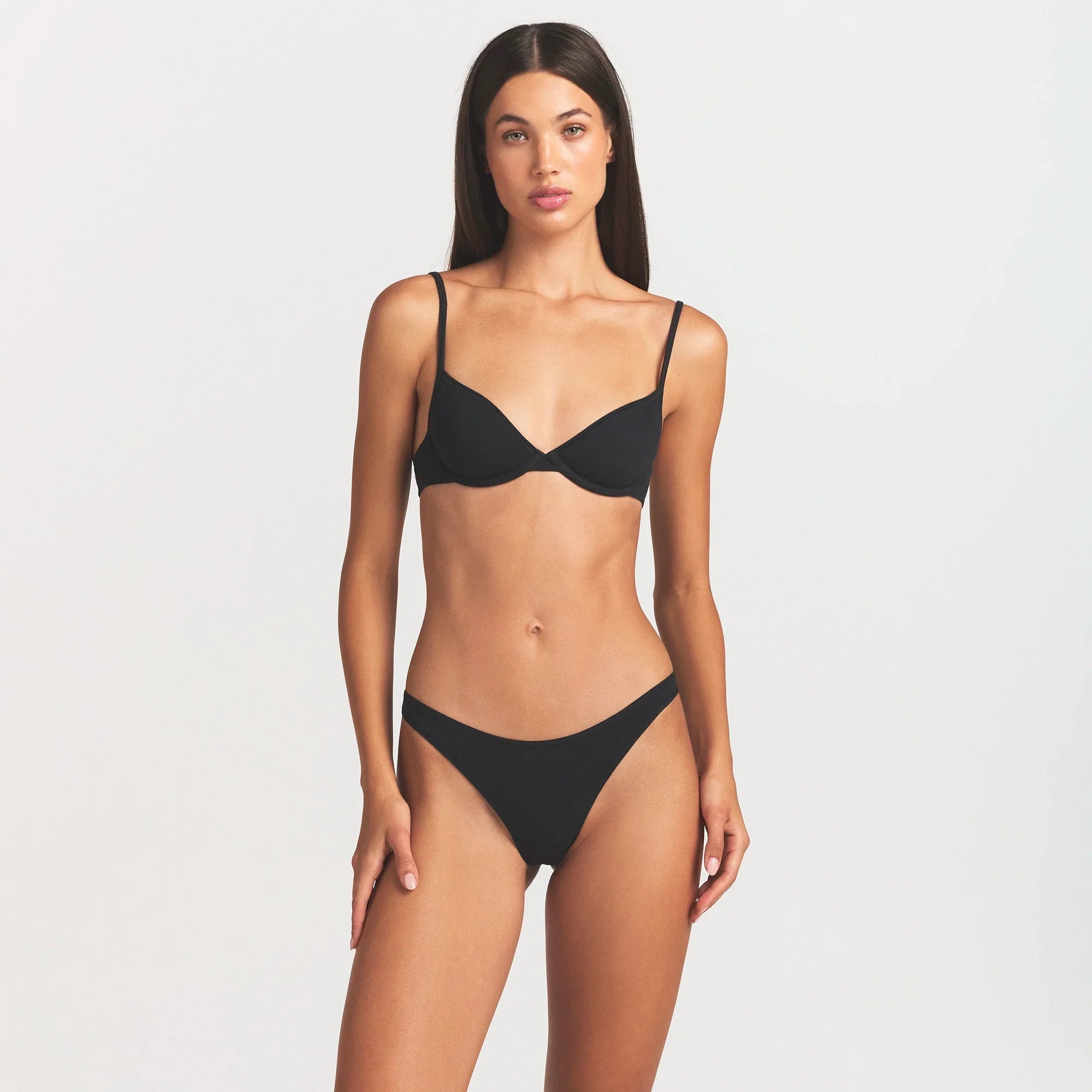 EVERYDAY COTTON THONG | ONYX