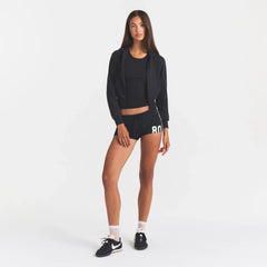 COTTON JERSEY ZIP UP HOODIE | SOOT