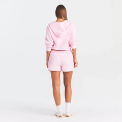 COTTON FLEECE CLASSIC ZIP UP HOODIE | CHERRY BLOSSOM